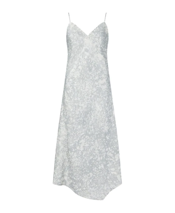 

Платье с мраморным принтом Calvin Klein, серый