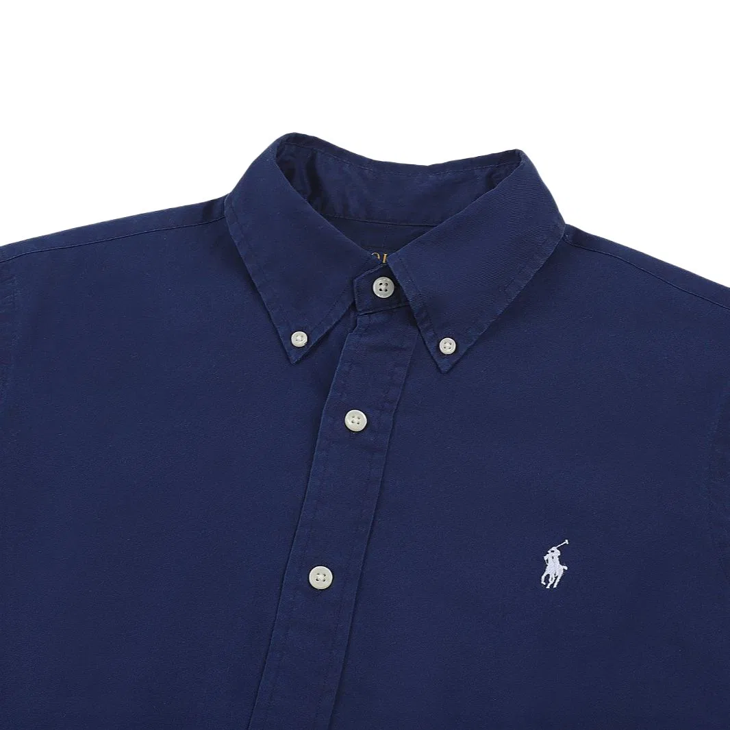 Рубашка Polo Ralph Lauren SS26 Standard Marine Blue — фото 4