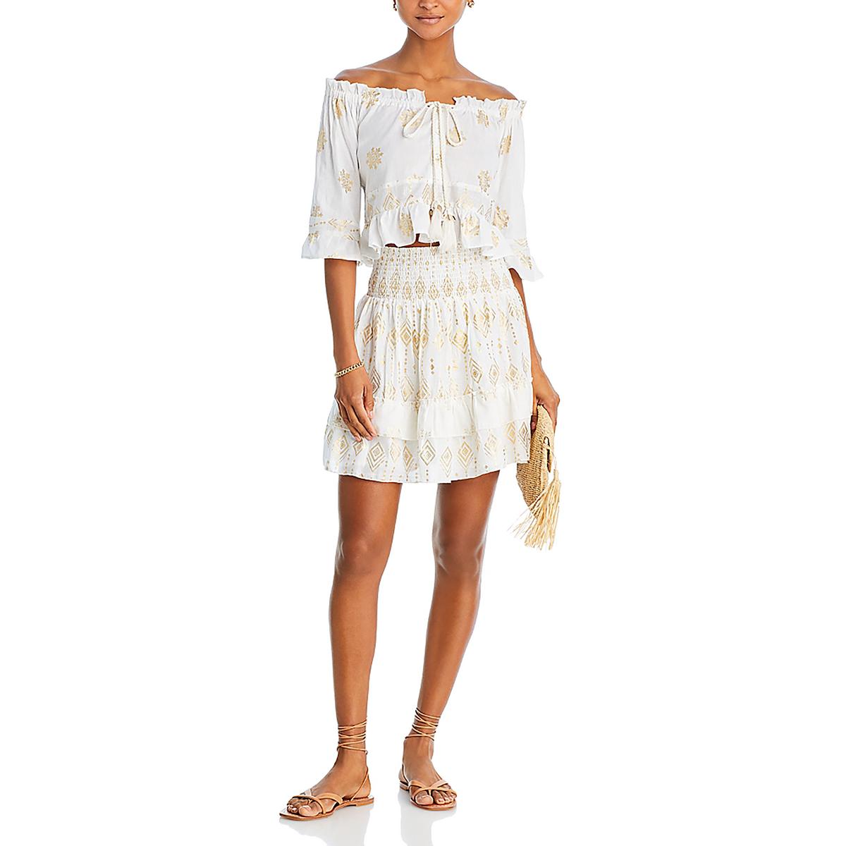 

Блузка женская Aqua, золотой/белый