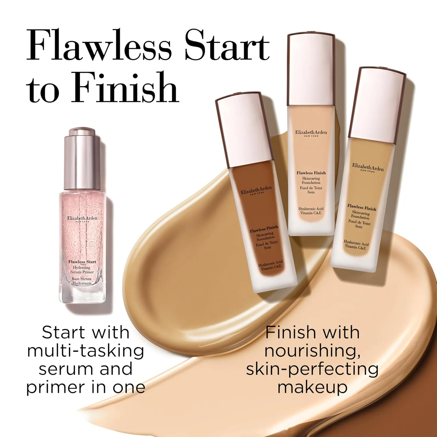 Тональный крем Elizabeth Arden Flawless Finish с гиалуроновой кислотой, витаминами C и E., 310C (Medium skin with cool undertones) — фото 4