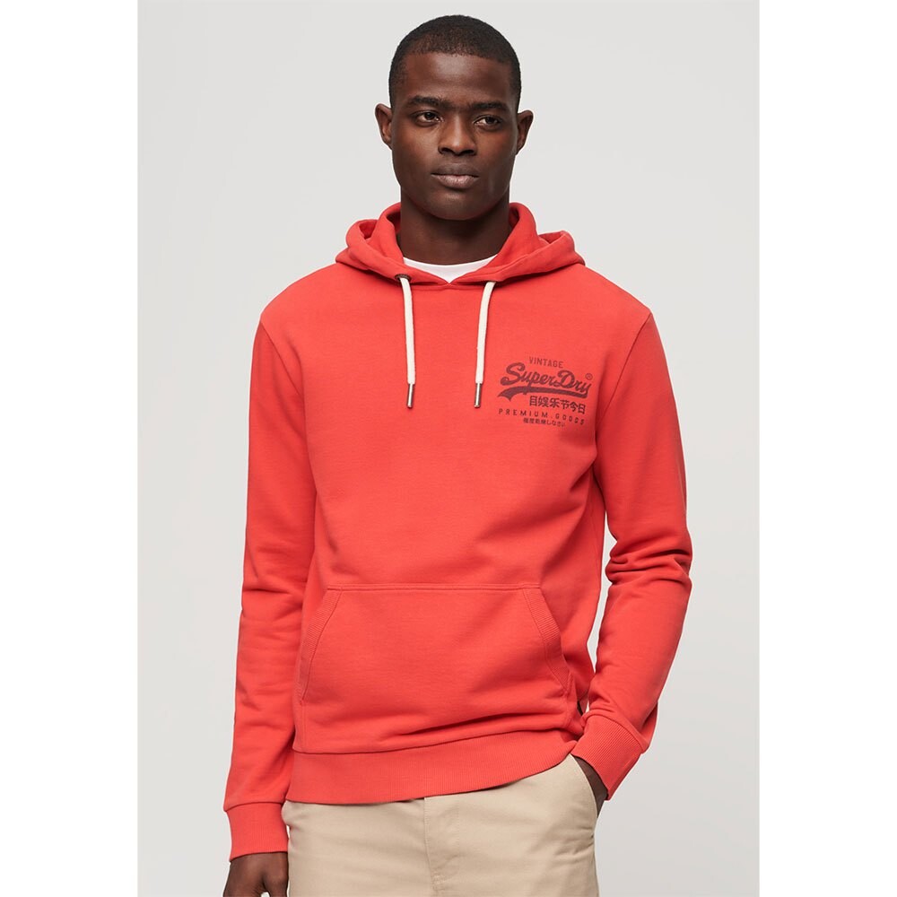 

Худи Superdry Classic Vl Heritage Chest, оранжевый