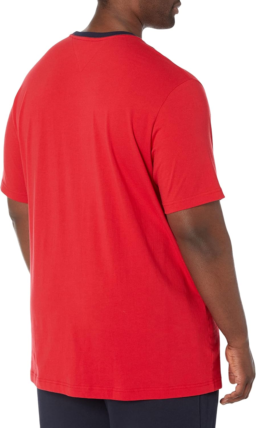 Мужская футболка с коротким рукавом и фирменной полоской от Tommy Hilfiger, Primary Red — фото 2