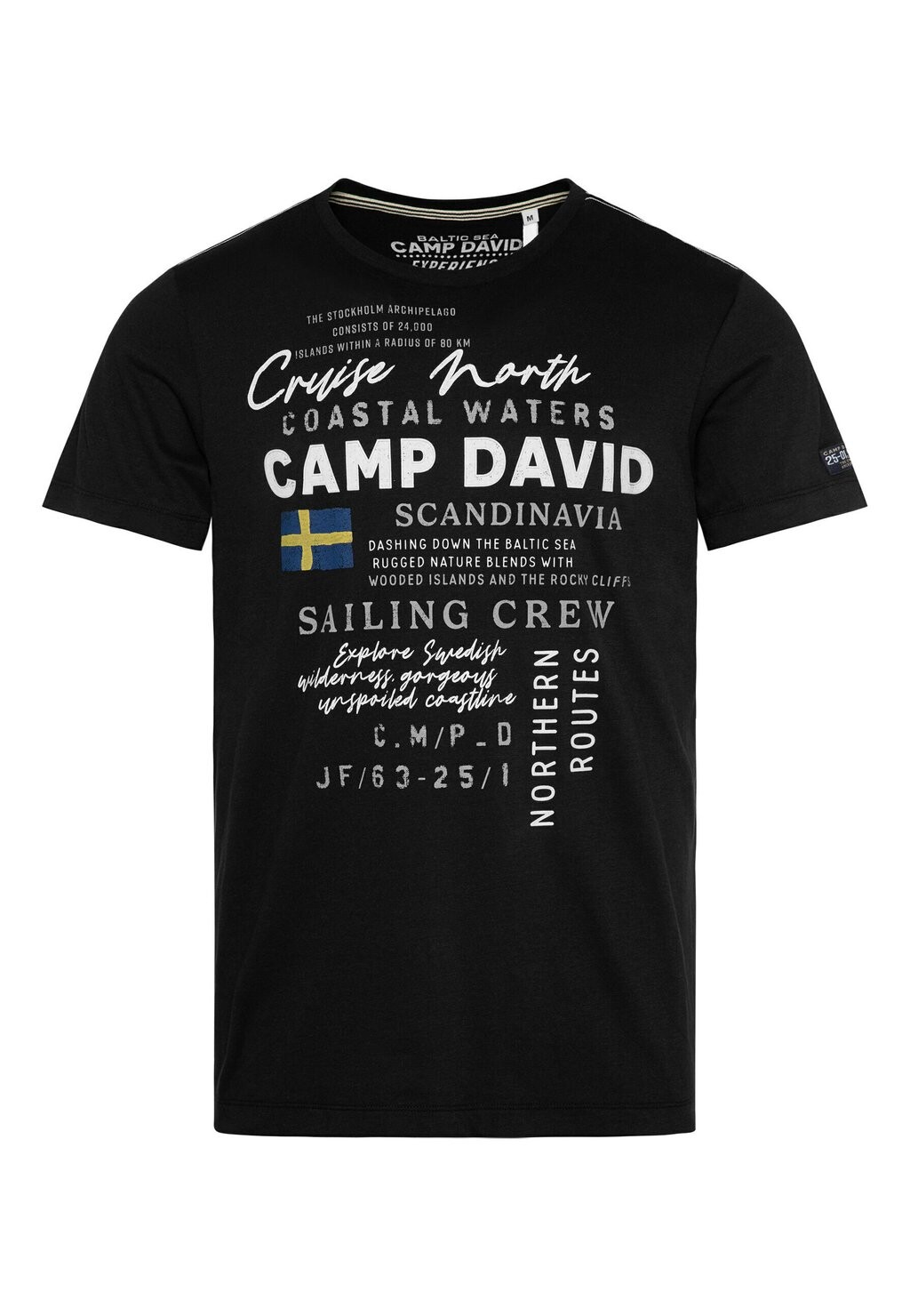 

Футболка с принтом ARTWORK Camp David, черный