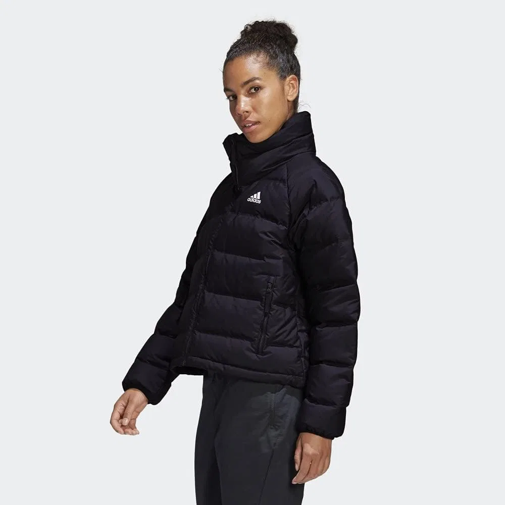 Куртка пуховая, adidas, черный — фото 4
