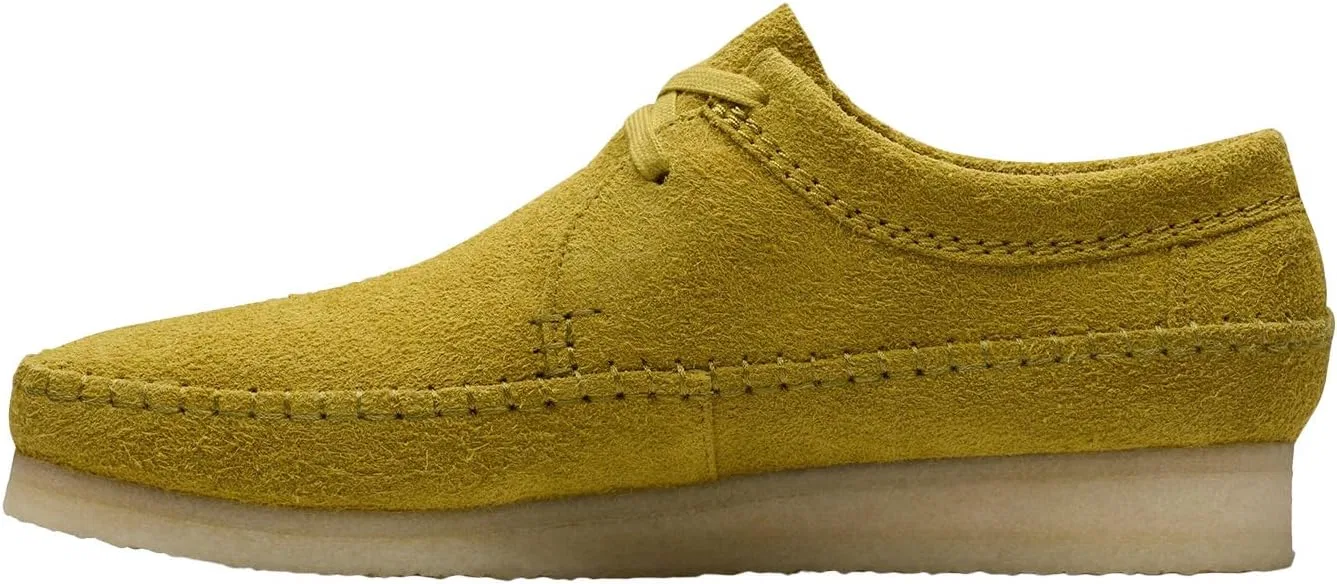 Мокасины кожаные Clarks Weaver, Оливковый замшевый