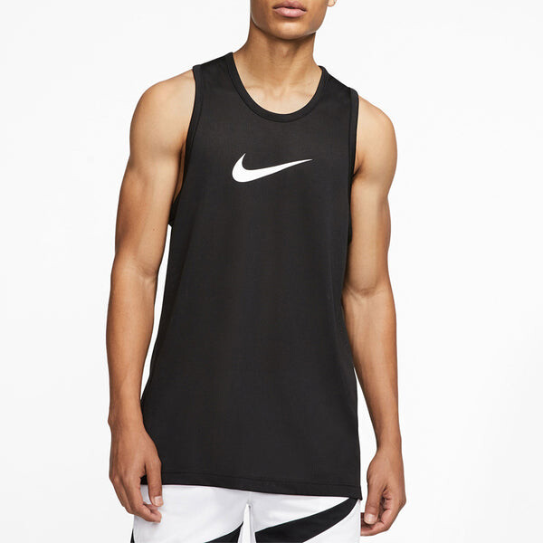 Спортивная футболка dri-fit series large sports sleeveless vest black Nike, черный — фото 3