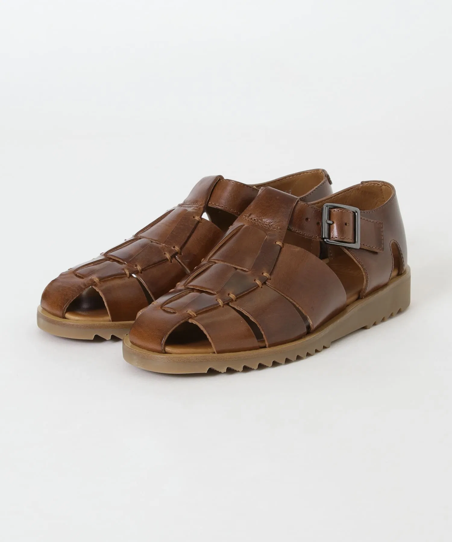 Мужские кожаные сандалии Paraboot Pacific URBAN RESEARCH коричневые — фото 2