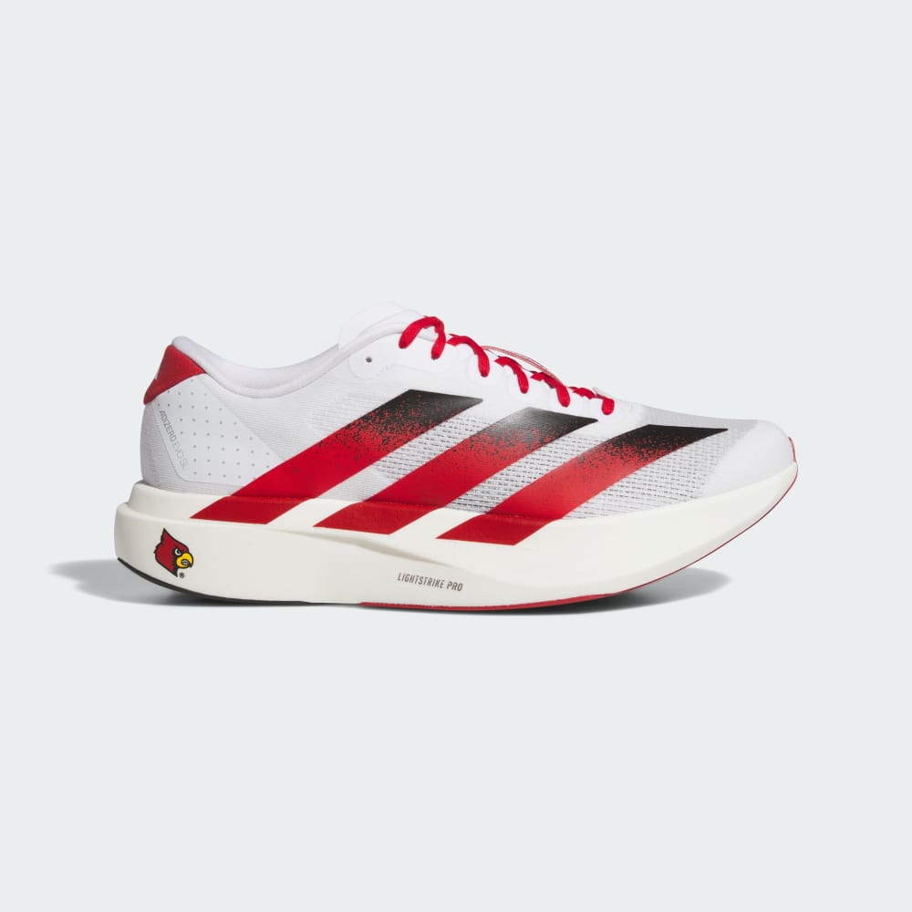 

Кроссовки Adidas Louisville Cardinals adizero Evo SL, цвет Cloud White/Team Power Red/Core Black
