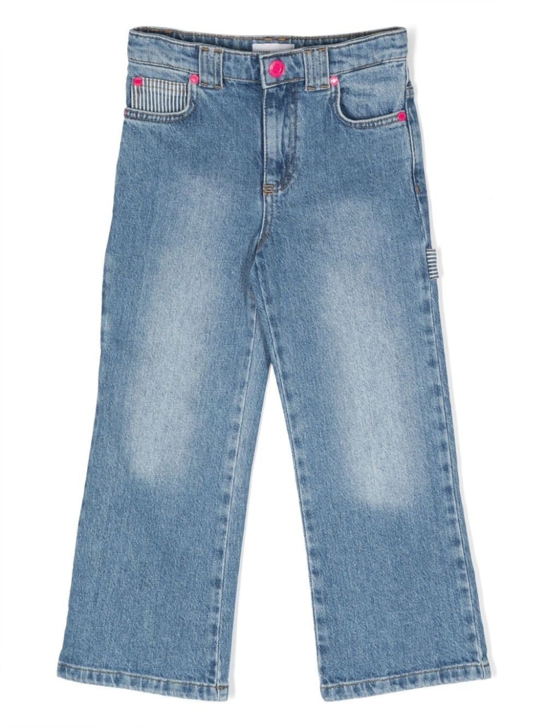 

Marc Jacobs Kids джинсы с контрастными полосками, синий
