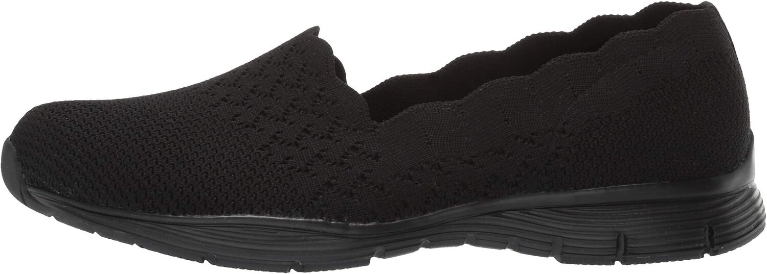 Лоферы SKECHERS Seager - Stat, цвет Black/Black — фото 4