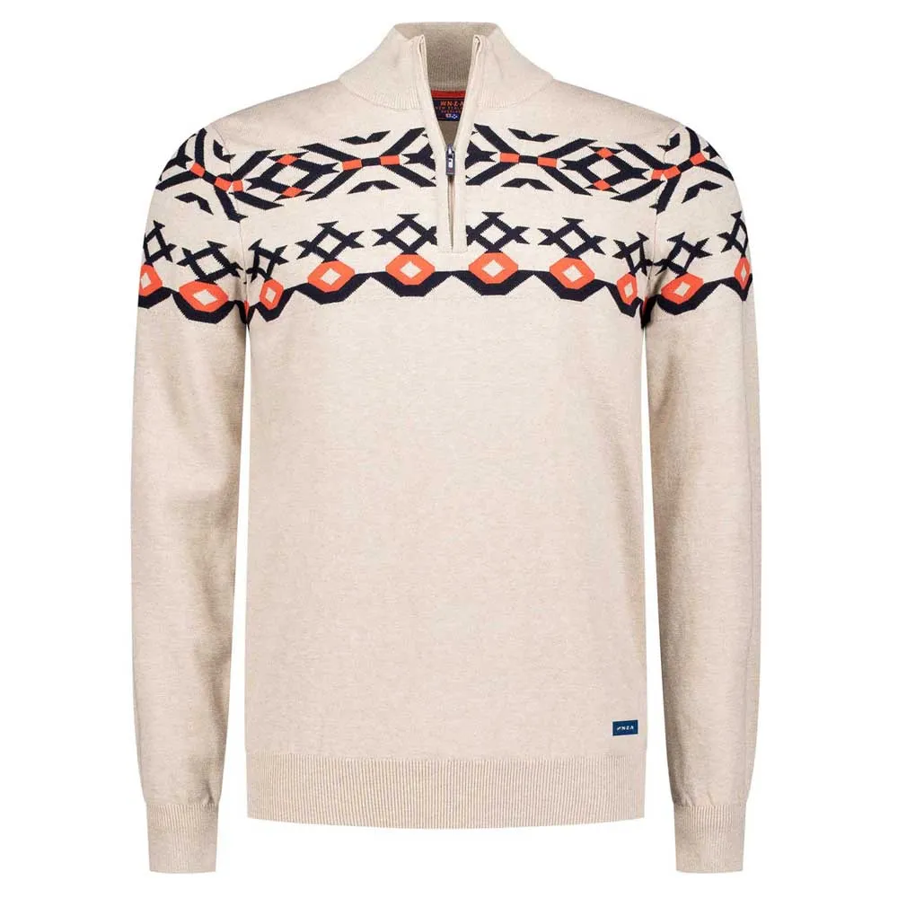

Свитер Nza New Zealand Damon half zip, бежевый