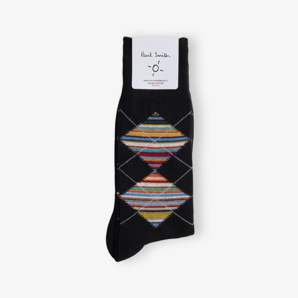 

Носки полосатые Paul Smith с узором, черный