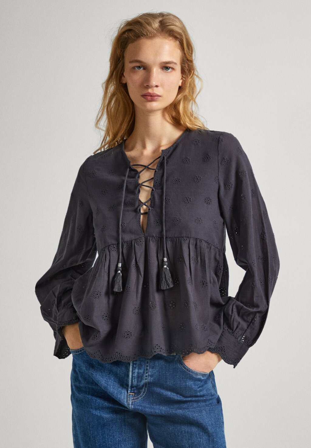 

Блузка DANAE Pepe Jeans, цвет infinity grey
