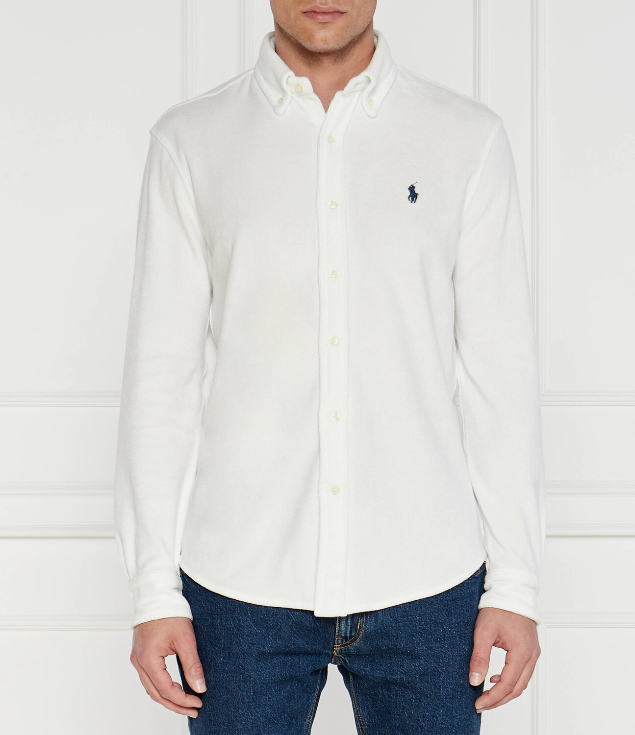 

Рубашка POLO RALPH LAUREN TERRY Regular Fit, белый