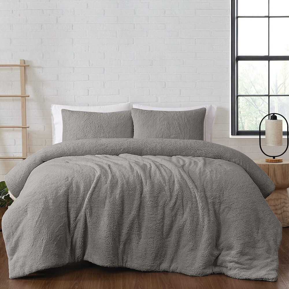

Комплект одеял из шерпы Brooklyn Loom Marshmallow, серый