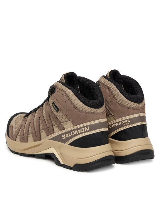 Треккинговые ботинки женские Salomon X-Adventure Recon с мембраной Gore-Tex, коричневый — фото 3