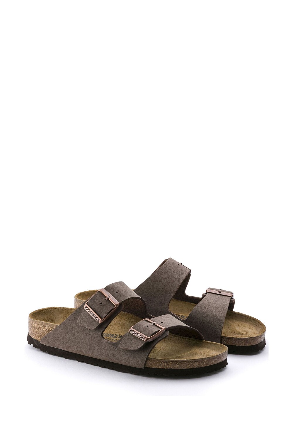 Темно-коричневые босоножки Arizona Birkenstock, коричневый — фото 2