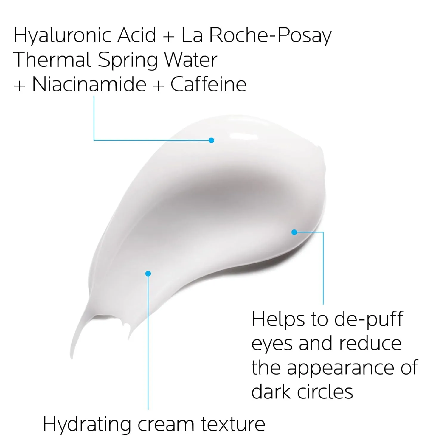 Крем для лица La Roche-Posay Hydraphase Intense с гиалуроновой кислотой, уменьшает отеки и припухлость под глазами, увлажняет и придает объем, 0,5 жидких унций. 14,8 мл (1 шт.) — фото 2