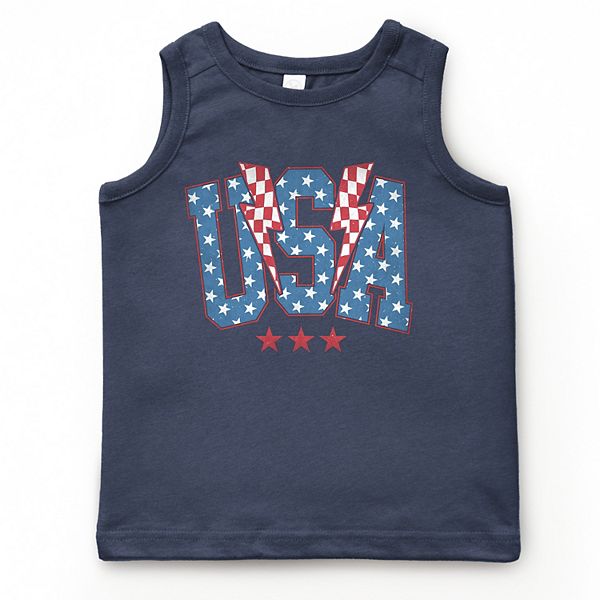 

Футболка-майка Usa checkered lightning youth The Juniper Shop