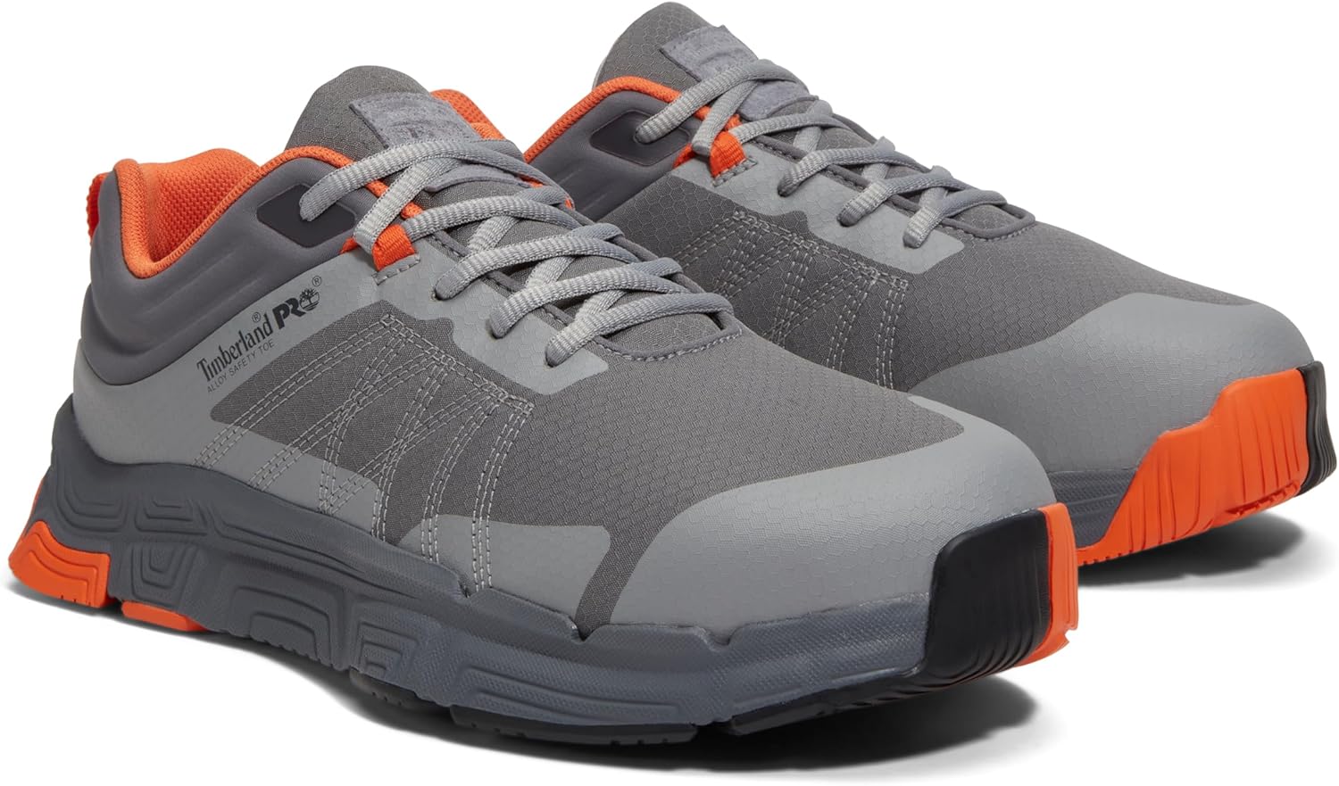Мужские спортивные кроссовки Timberland PRO XR-1 MaxTrax Alloy Toe, Grey/Orange — фото 2