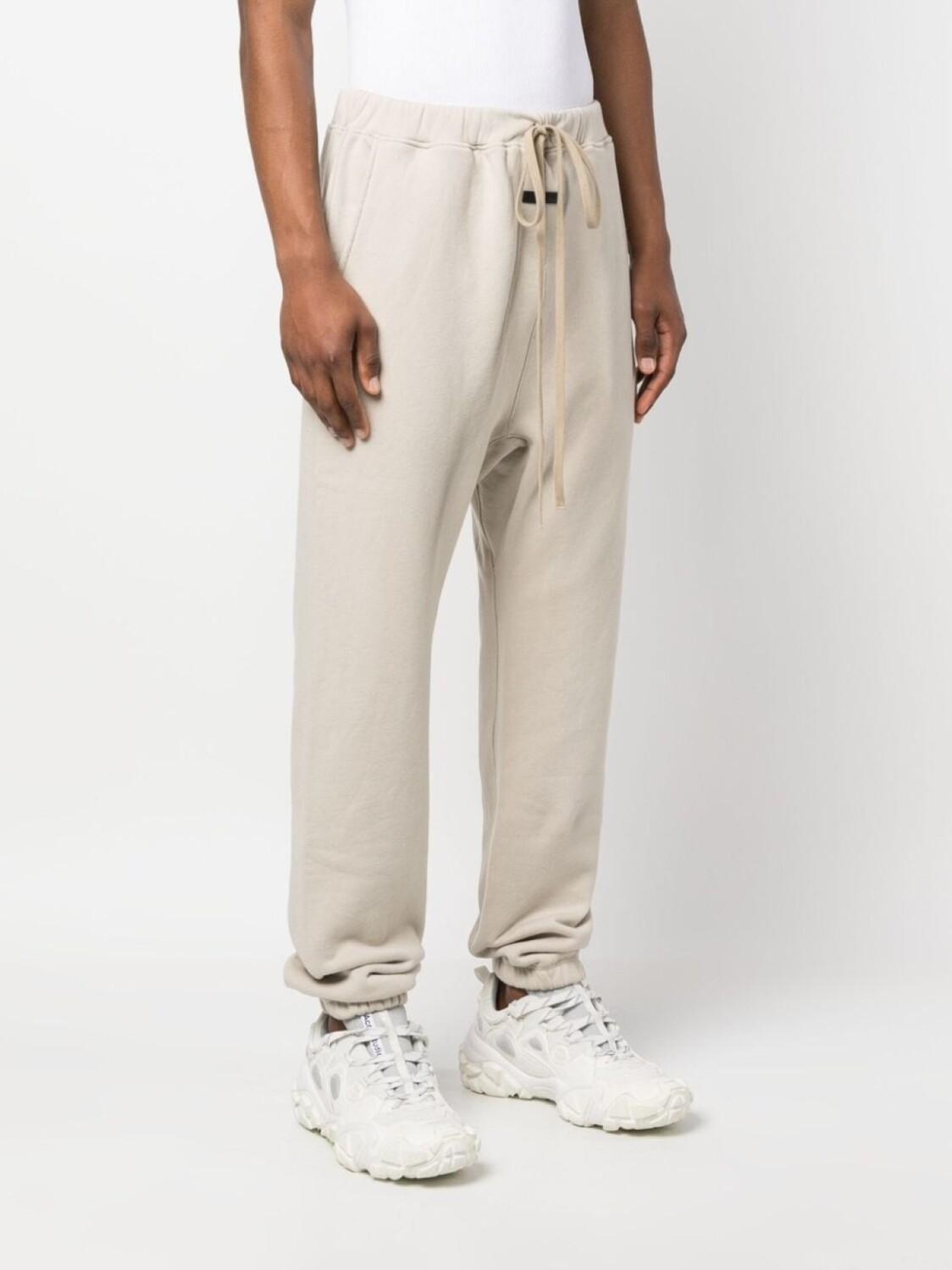 Fear Of God спортивные брюки с нашивкой-логотипом, нейтральный цвет — фото 3