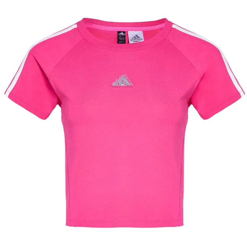 Adidas Футболка Women's Barbie Pink Crew Neck Moderate