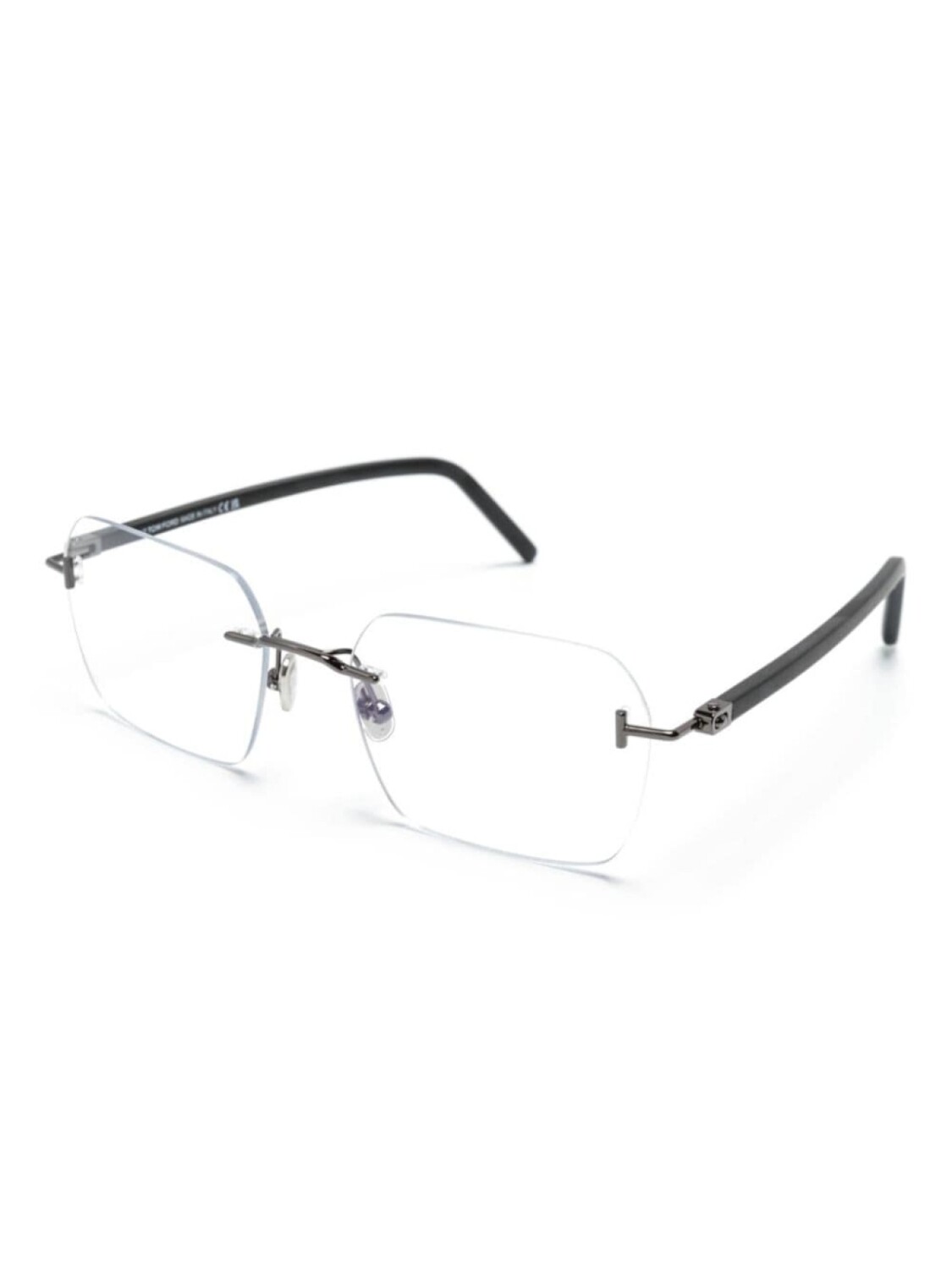 TOM FORD Eyewear очки в безободковой оправе, серый — фото 2