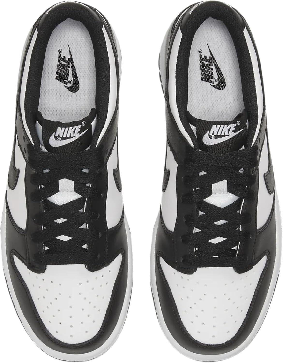 Кроссовки Nike Dunk Low для детей, белый/ярко-малиновый/черный — фото 4