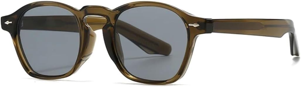 

Солнцезащитные очки с защитой UV400 | Круглая оправа, линзы конфетного цвета | Для женщин и мужчин, для занятий спортом на открытом воздухе и вождения LXLHWN, Army Green