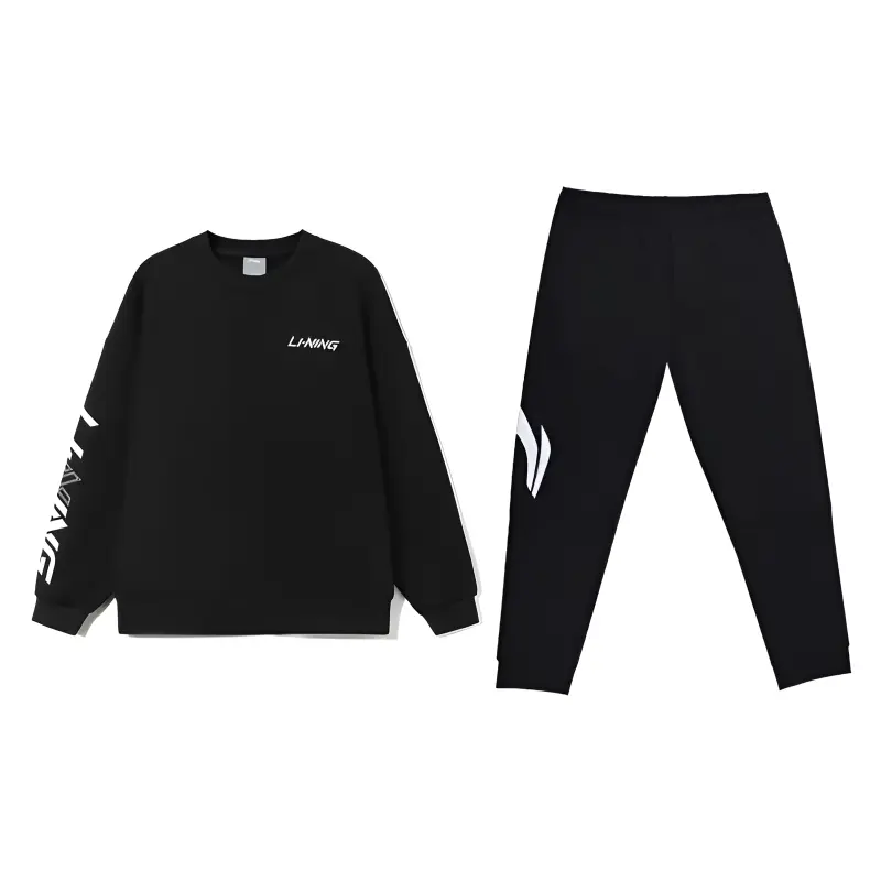 

LiNing Повседневная спортивная одежда унисекс Черный+Черный