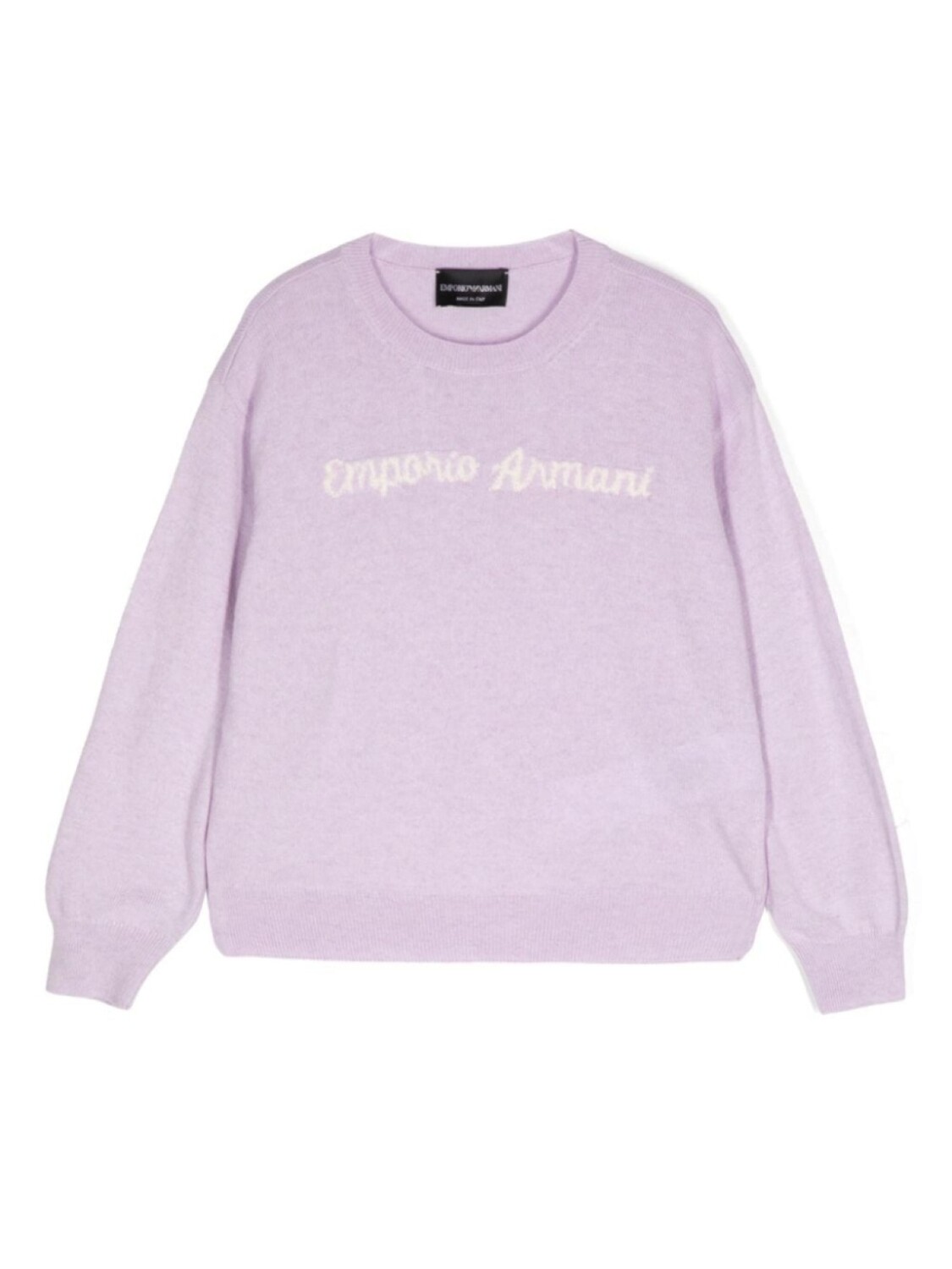 

Emporio Armani Kids джемпер с логотипом, фиолетовый