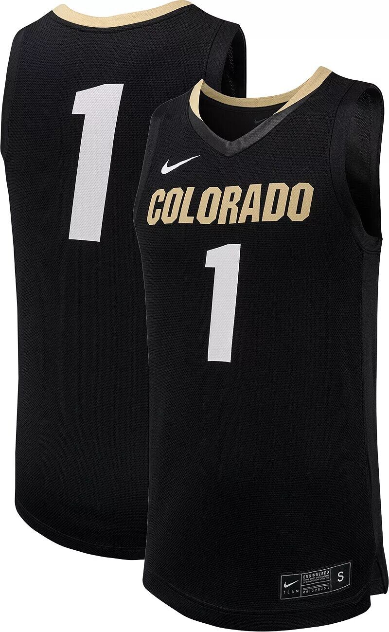 

Черная мужская баскетбольная майка Nike Colorado Buffaloes #1