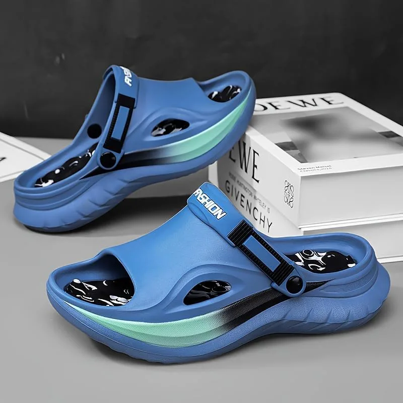 Men's Fashionable, Lightweight, Unique, Breathable, Soft-Soled, Simple Shoes Clolinde, синий — фото 2