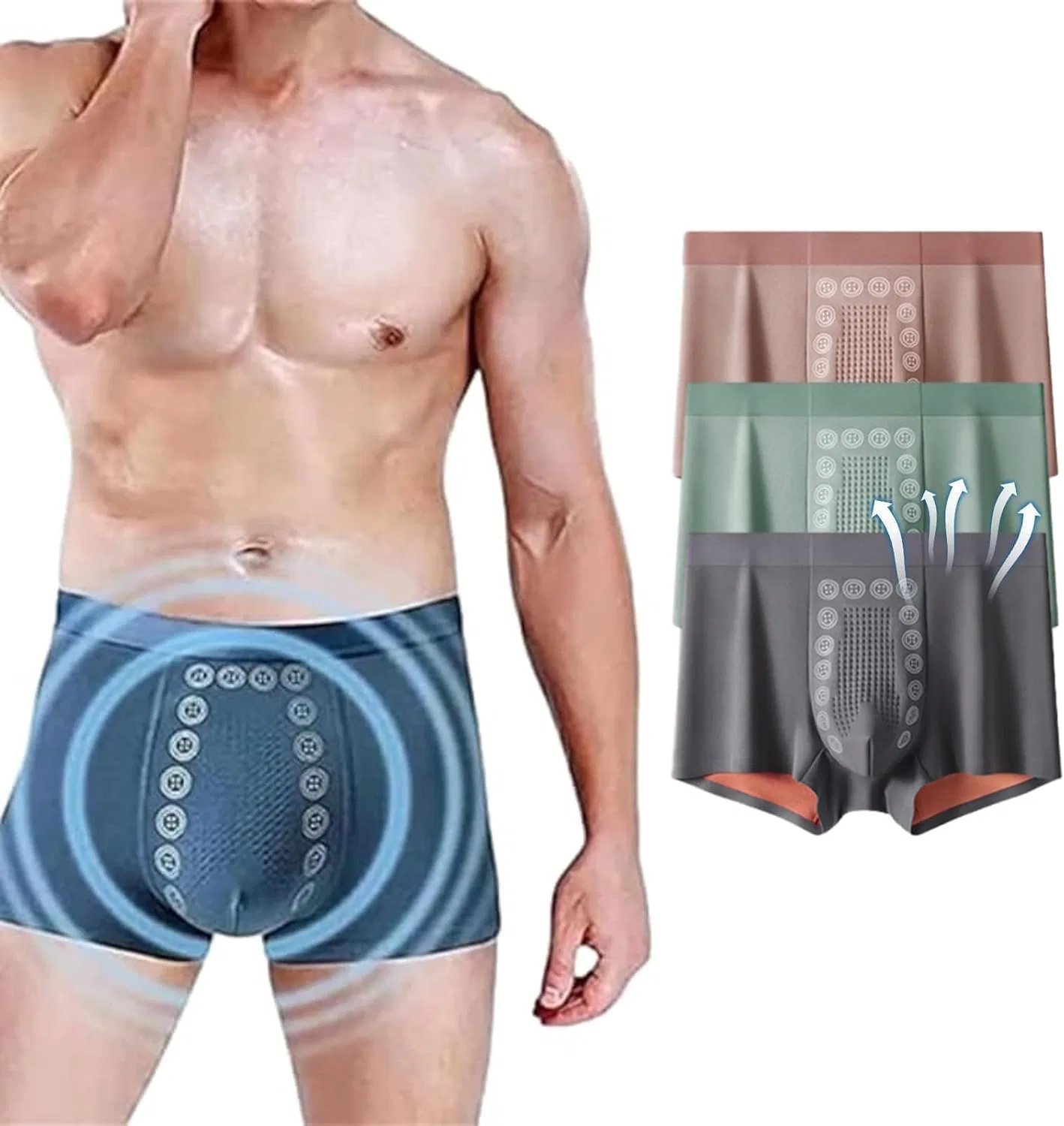 Боксеры с магнитотерапией, Set-3pcs(a)