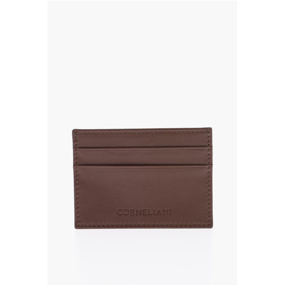 

Однотонный кожаный держатель для карт Corneliani, Brown