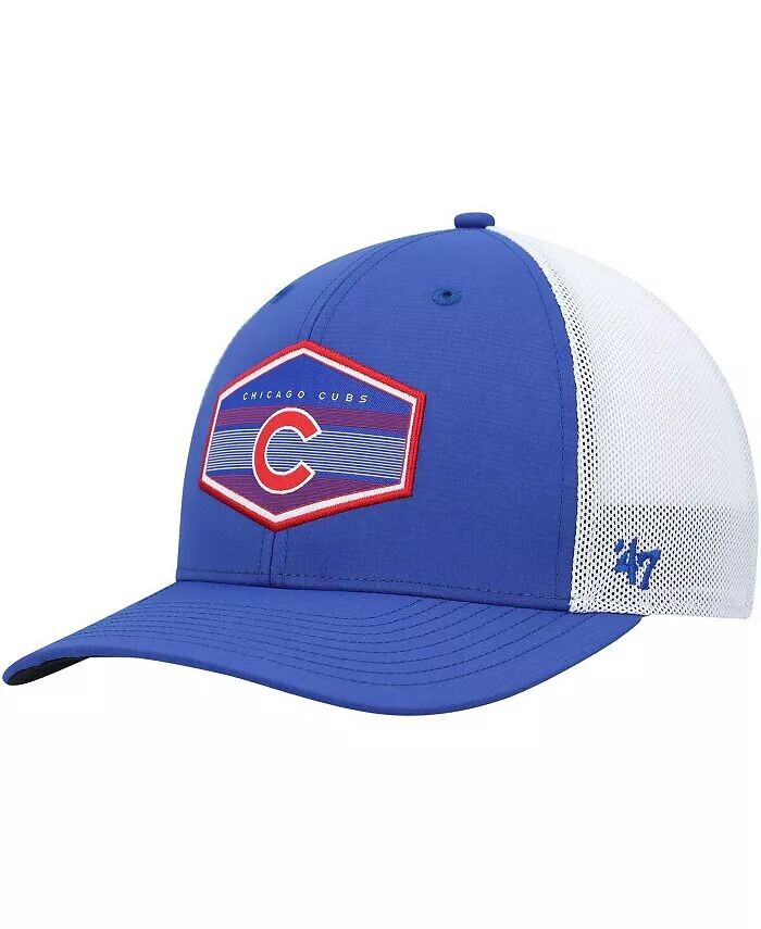 

Мужская белая кепка Chicago Cubs Burgess Trucker Snapback Royal, белая '47 Brand
