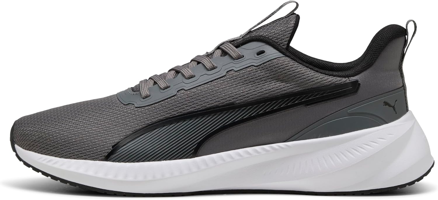 Кроссовки PUMA Unisex-Adult Flyer Lite 3, белый/черный/серый/темно-серый — фото 3