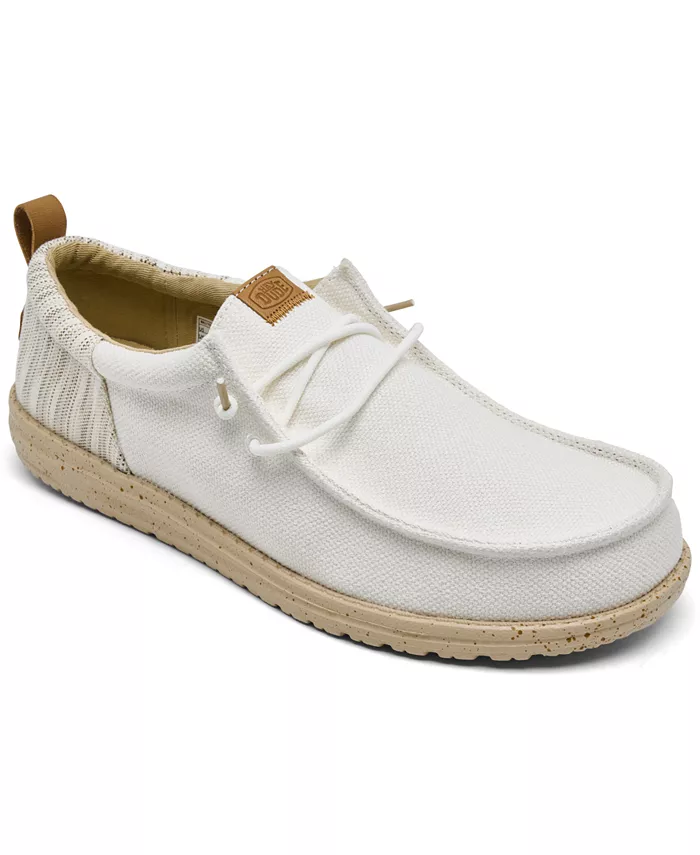 

Мужские мокасины Wally Funk Woven Jacquard Slip-On Casual от Finish Line Hey Dude, белый