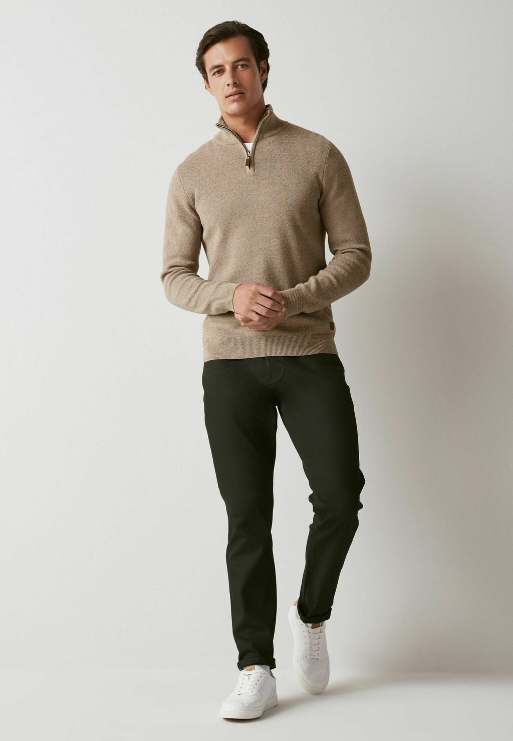 

Свитер Zip Neck Next, цвет neutral