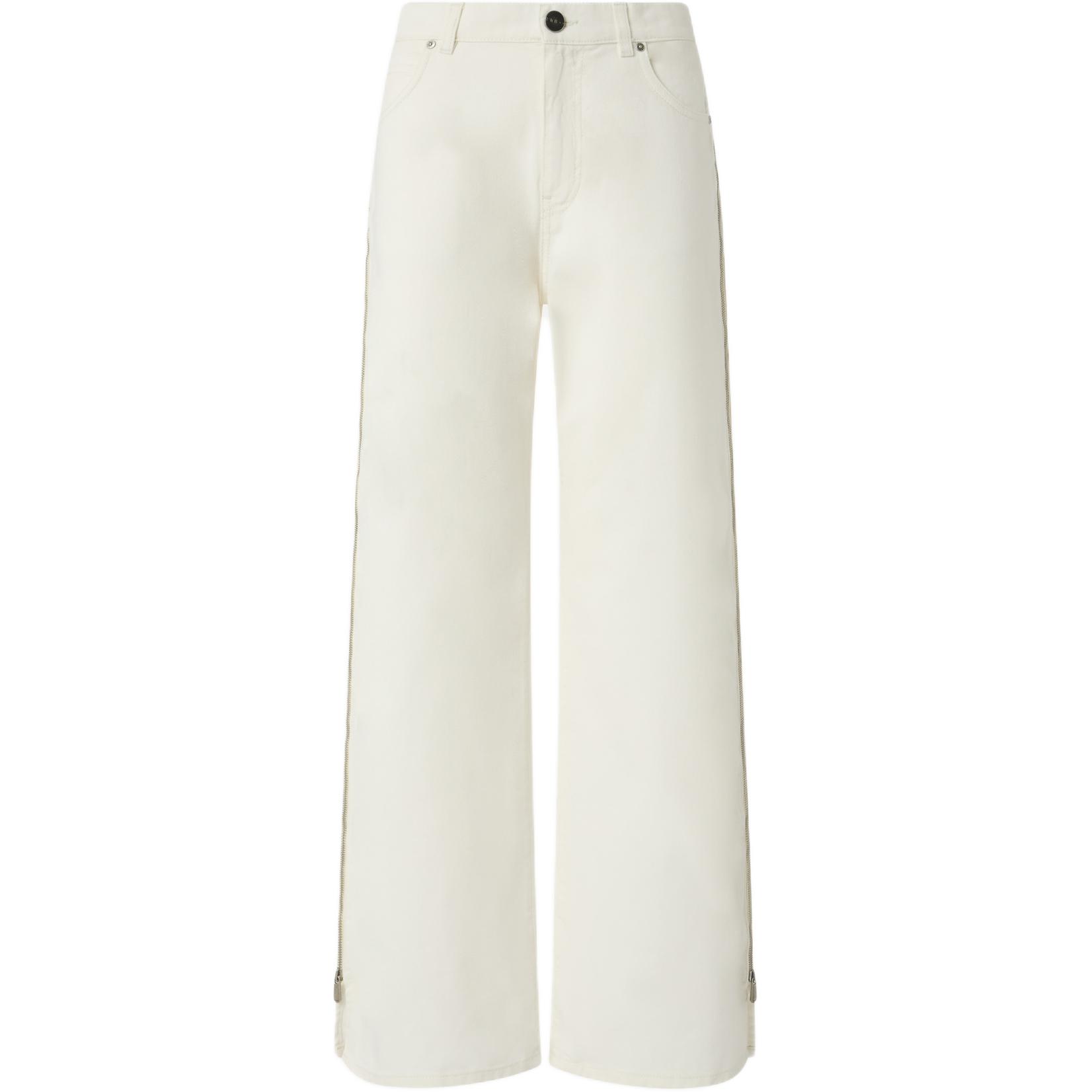 

Прямые джинсы с боковой молнией PINKO, белый