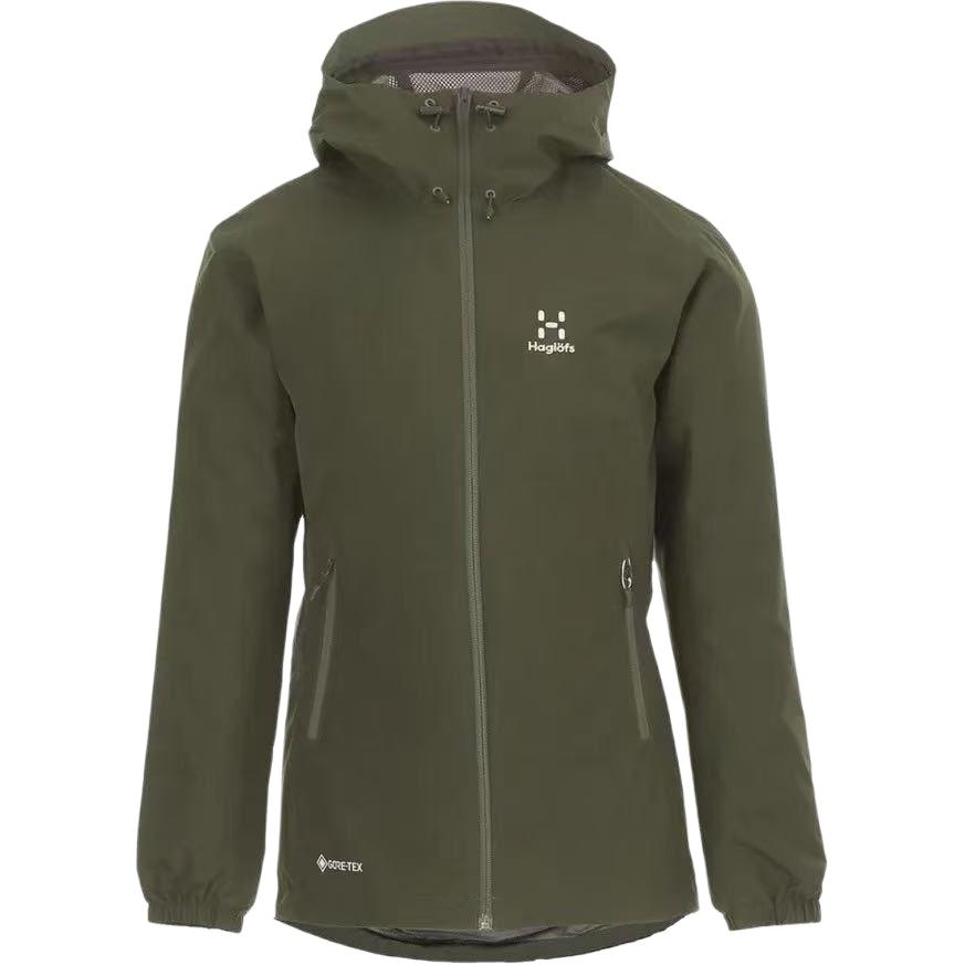 

Водонепроницаемая и ветрозащитная ветровка для женщин, сохраняющая тепло Haglöfs, forest зеленый/seaweed зеленый
