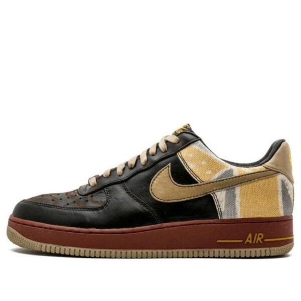 

Кроссовки Nike Air Force 1 Premium, черный/золотой/коричневый