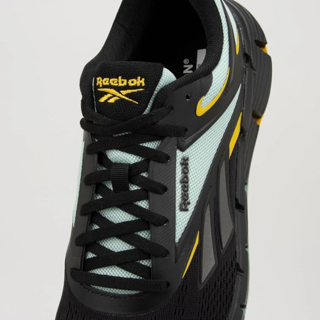 Мужские кроссовки Reebok Zig Dynamica 6, Core Black Glitch Aqua Golden Haze — фото 4