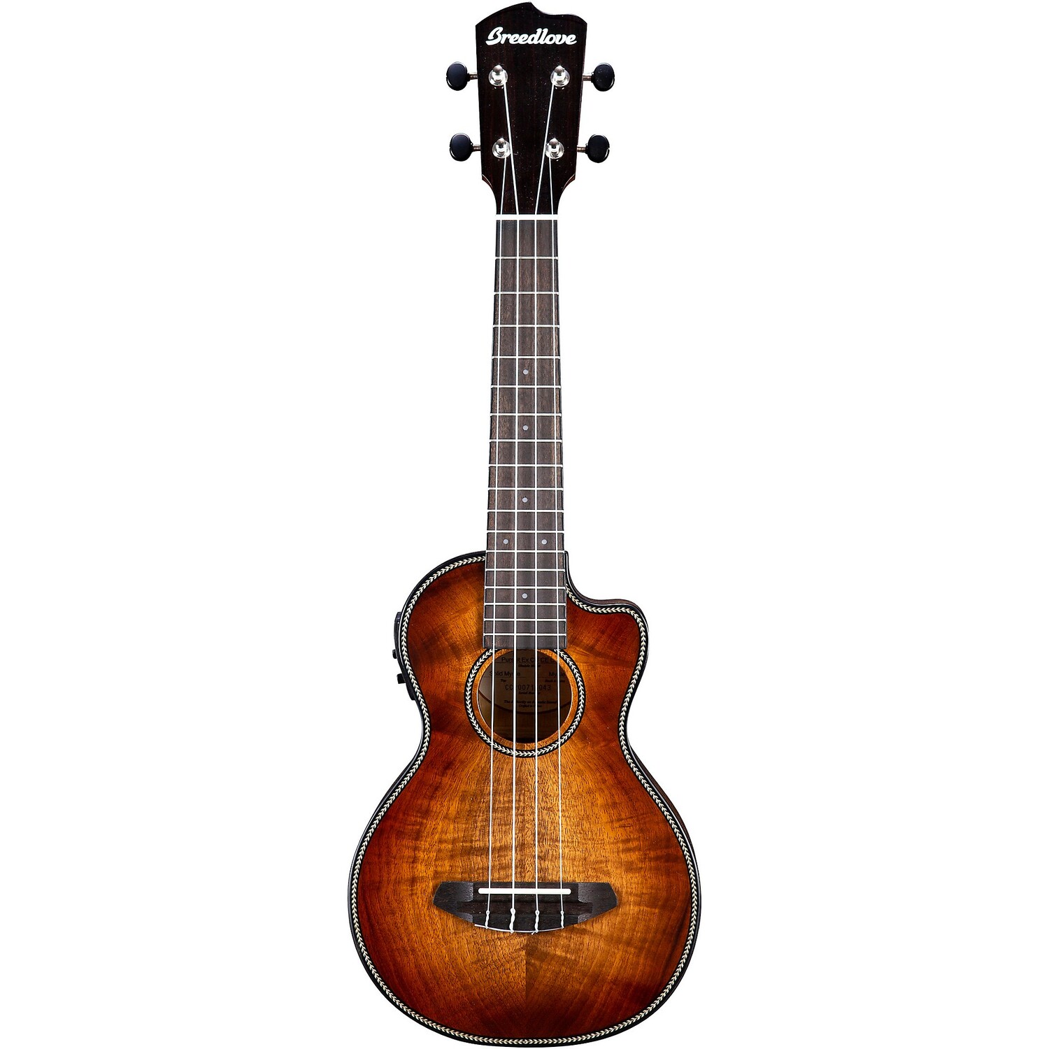 

Breedlove Pursuit Exotic CE Myrtlewood Concert Акустическая-электрическая гавайская гитара Cinnamon Burst
