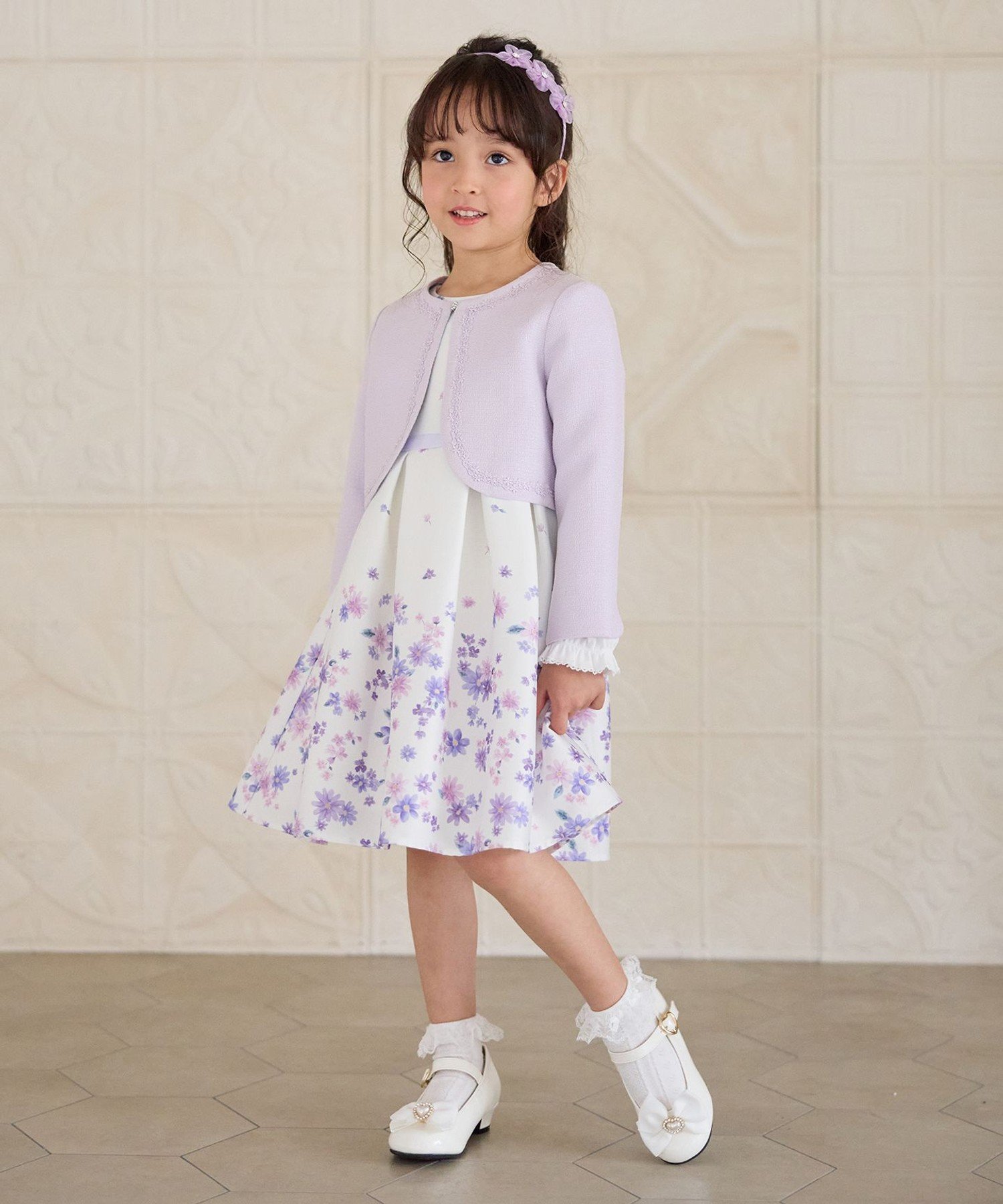 Туфли на каблуке из эмали Any Kids, Off-white [001] — фото 3
