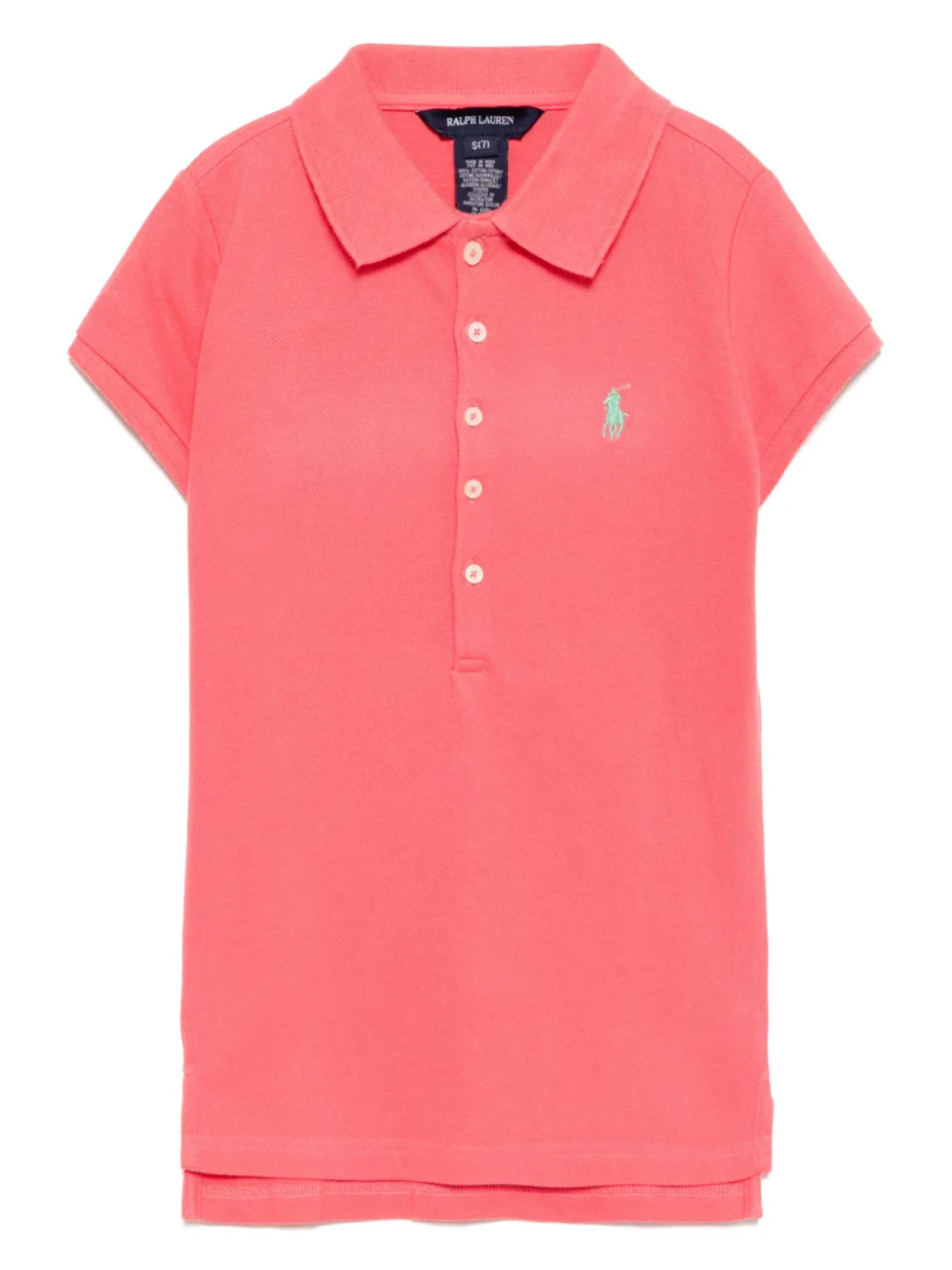 

POLO RALPH LAUREN KIDS рубашка поло с вышитым логотипом, розовый
