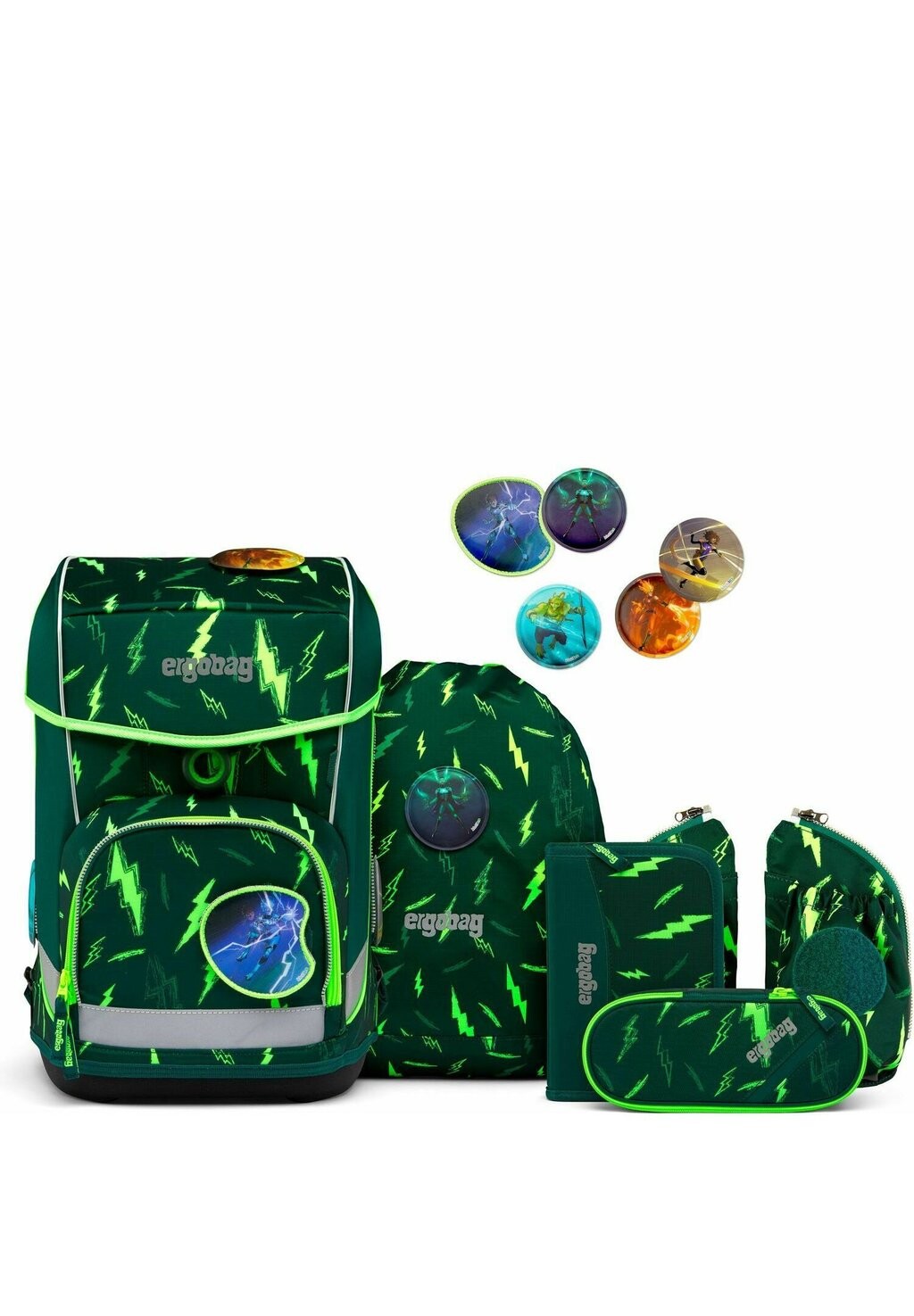 

Набор рюкзаков Cubo Light Set 6Tlg Inkl Ergobag, bärtastisch