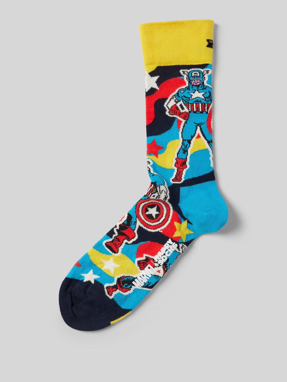 

Носки с принтом Marvel модель «Капитан Америка» Happy Socks, синий