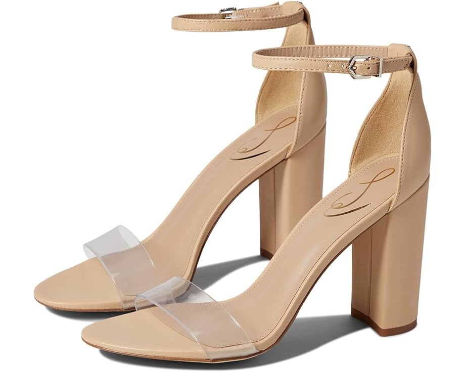 

Туфли Sam Edelman Yaro Ankle Strap Sandal Heel, цвет Almond