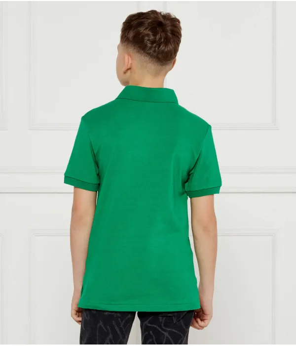Футболка поло Slim fit Polo Ralph Lauren, зеленый — фото 3